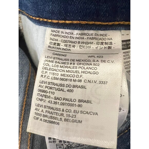 Levi's Jeans Women Size 4/27 Blue Skinny Demi Curve Modern-Rise Dark Wash Denim - Picture 7 of 9